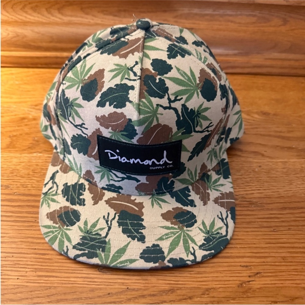 Diamond Supply Co. Urban Camo Leaf Pattern Hat NWT